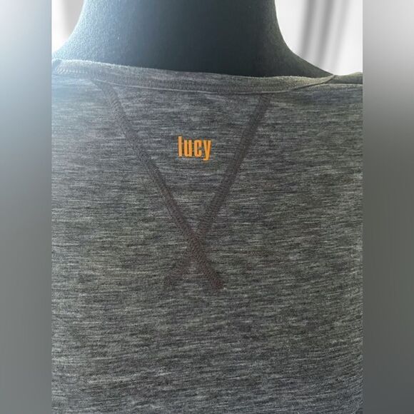 Lucy Tech Gray long sleeve shirt Size XS - Picture 9 of 13
